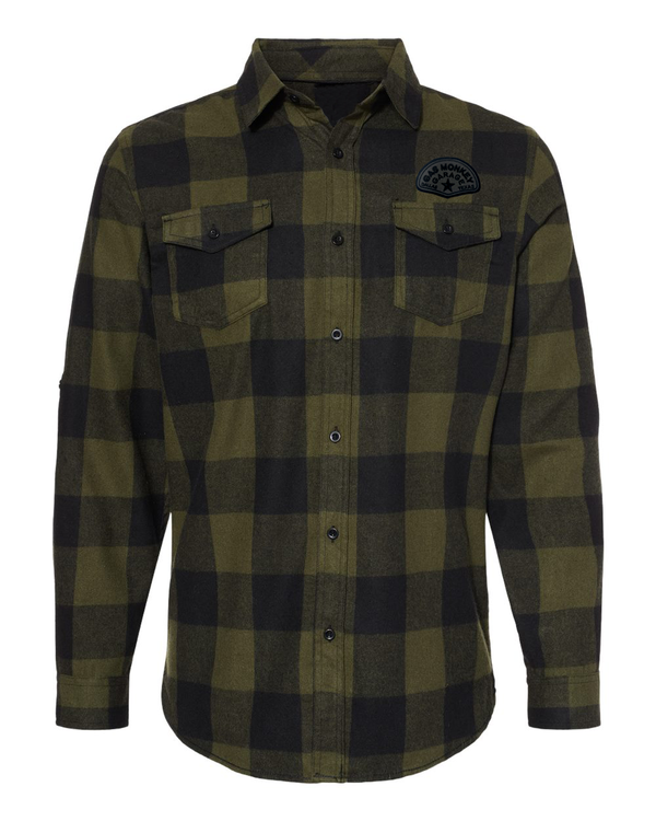 gas monkey garage Tachometer Flannel - Green
