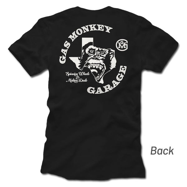 gas monkey garage Texas Monkey Tee - Black