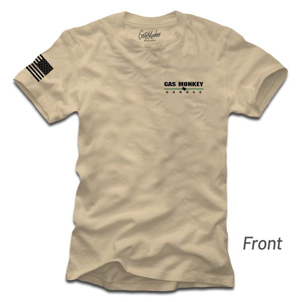 Gas Monkey Garage Thin Green Line Tee