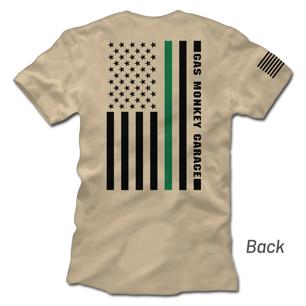 gas monkey garage Thin Green Line Tee