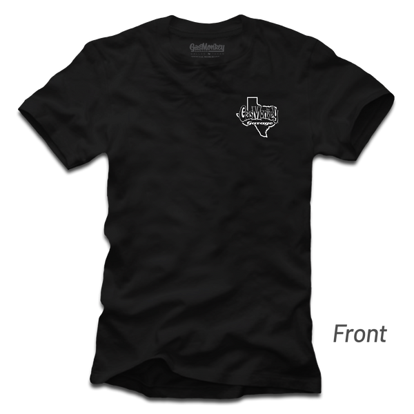 gas Monkey Garage White Car Texas Tee