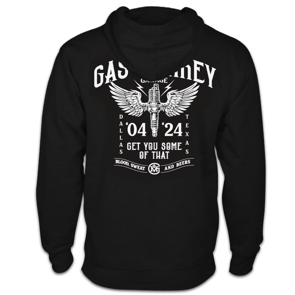 gas monkey garage Winged Spark Zip Hoodie
