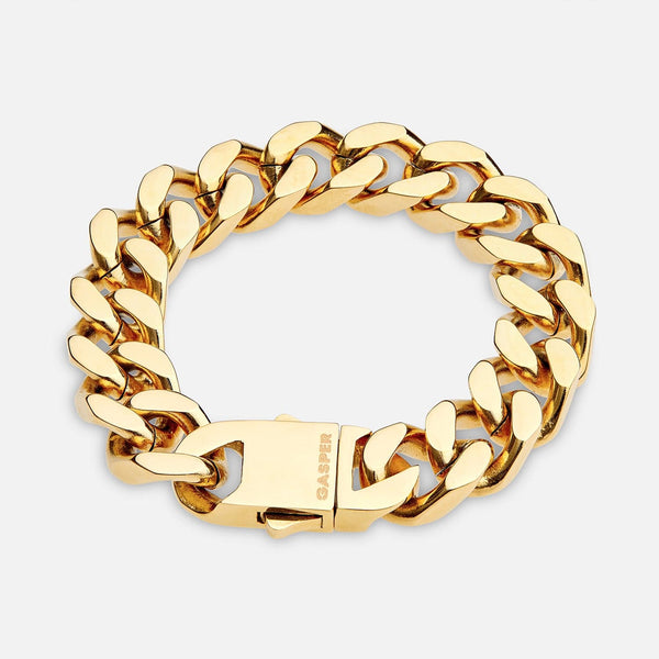 gasper 14MM Cuban Bracelet Gold