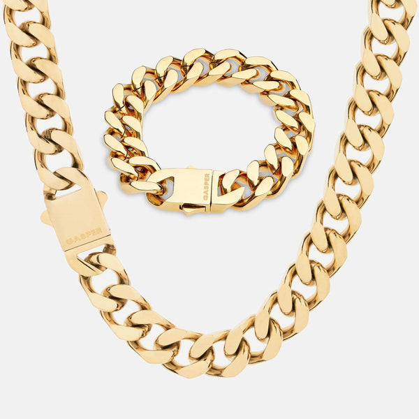 gasper 14MM Cuban Set Gold