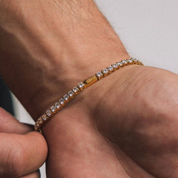 Gasper 3mm Tennis Bracelet Gold