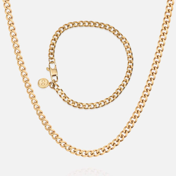 gasper 4MM Cuban Set Gold