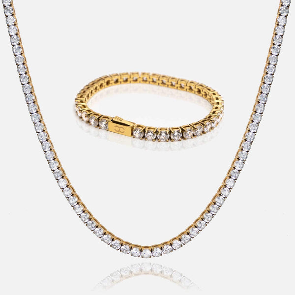 gasper 5mm Tennis Set Gold