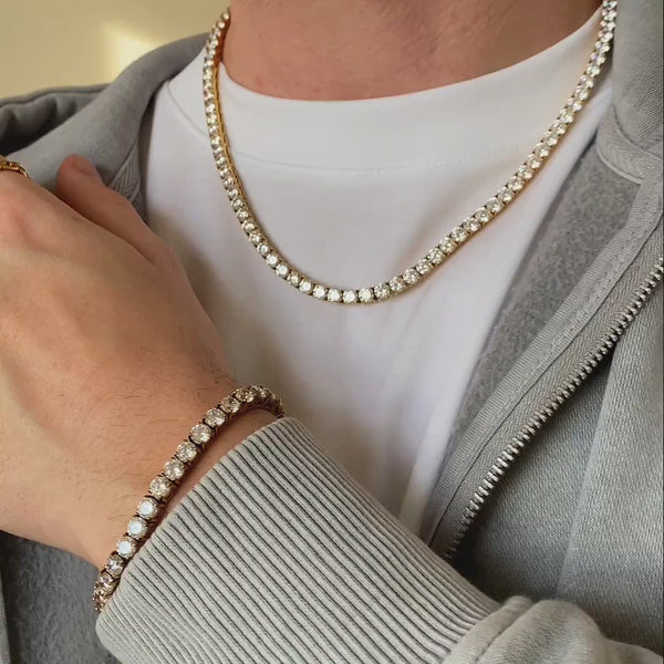 Gasper 5mm Tennis Set Silver