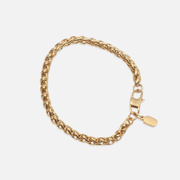 gasper 5mm Wheat Bracelet Silver