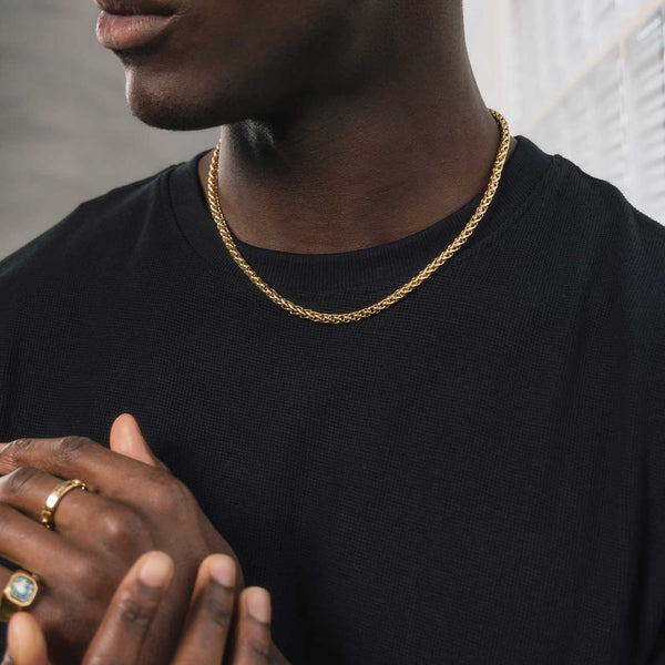 Gasper 5mm Wheat Chain Gold