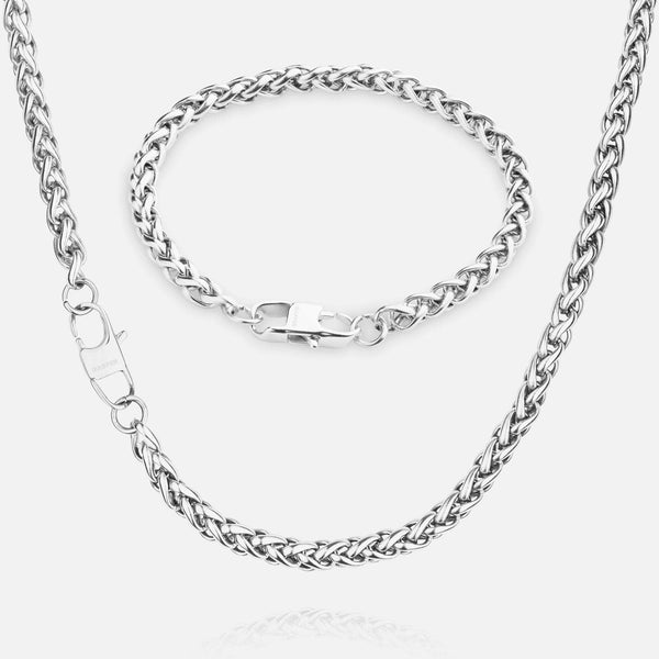 Gasper 5mm Wheat Set Silver