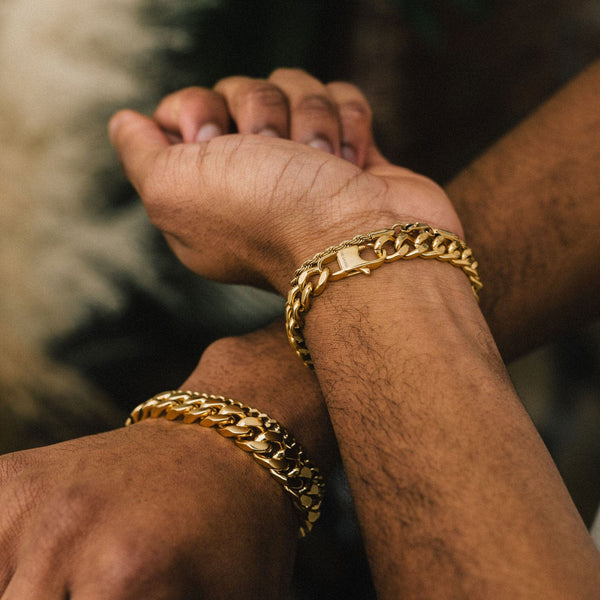 Gasper 8MM Cuban Bracelet Gold