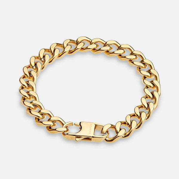 gasper 8MM Cuban Bracelet Gold