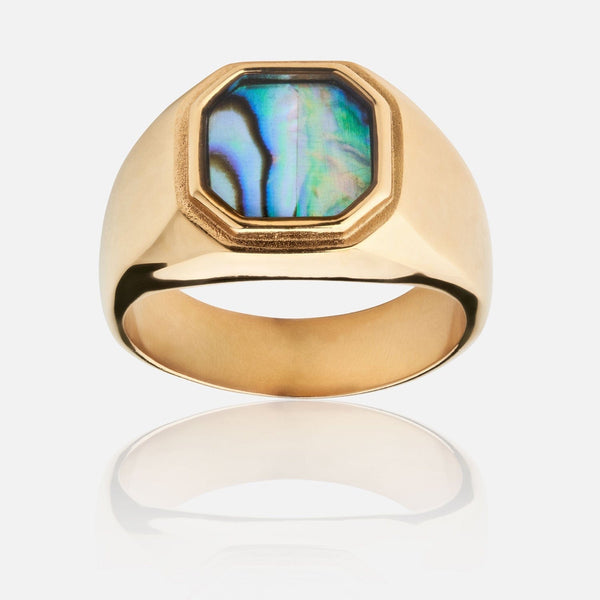 gasper Abalone Ring Gold