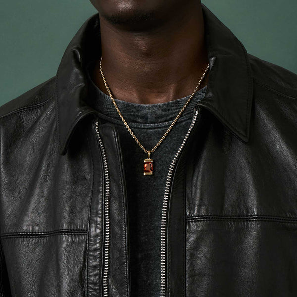 Gasper Chip - Garnet Silver