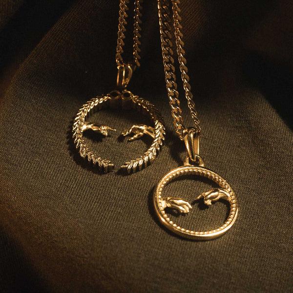 Gasper Creation Of Adam Pendant Silver
