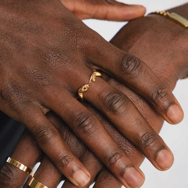 Gasper Creation Of Adam Ring Silver