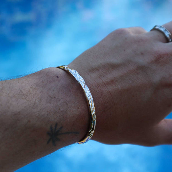 Gasper Crumpled Cuff Silver