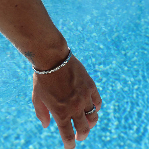 Gasper Crumpled Cuff Silver