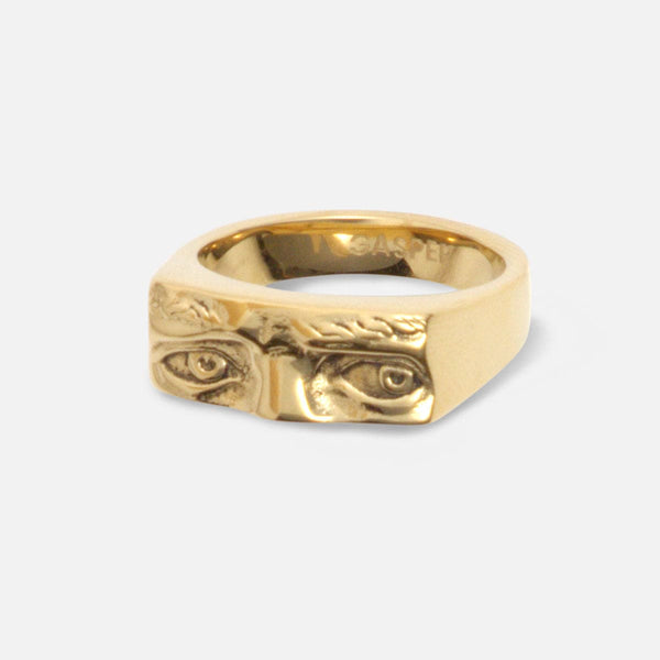 gasper David Signet Ring Gold