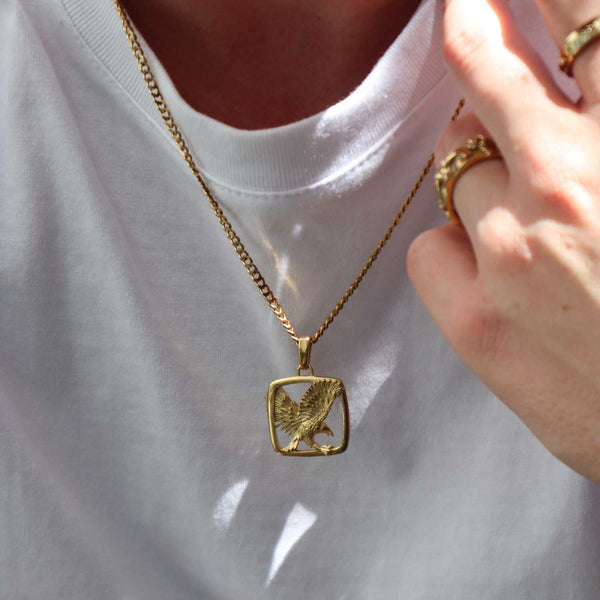 Gasper Eagle Pendant Gold
