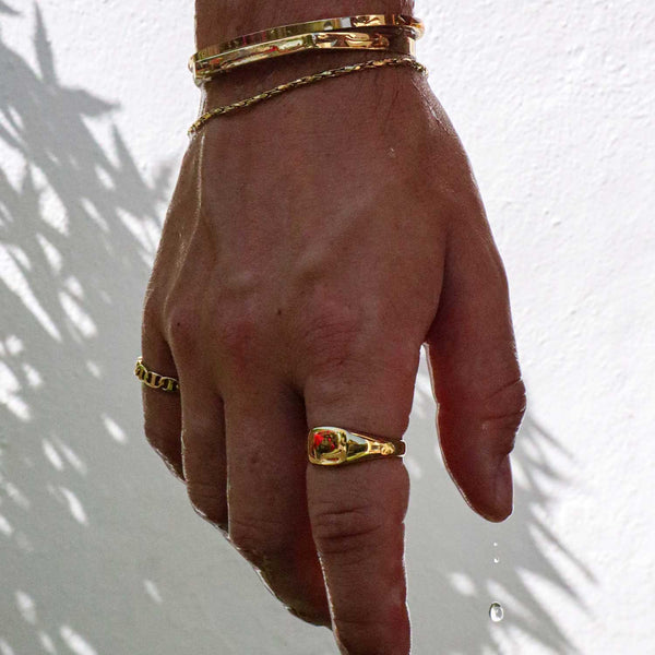 Gasper Essential Signet Ring Gold