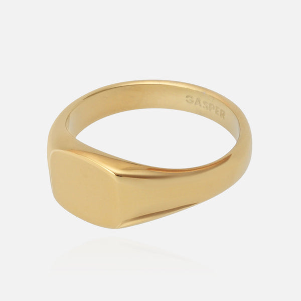gasper Essential Signet Ring Silver