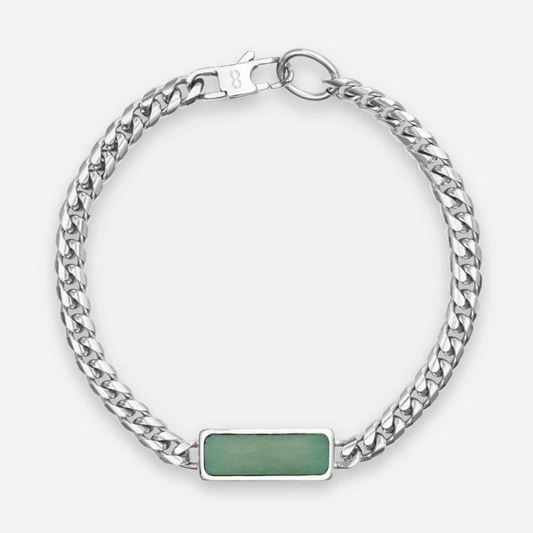 Gasper Fusion Cuban Bracelet Aventurine Gold