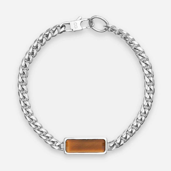 Gasper Fusion Cuban Bracelet Tigers Eye Gold