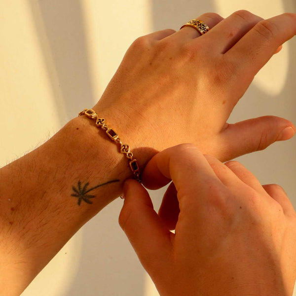 Gasper Gemstone Bracelet Ruby Gold