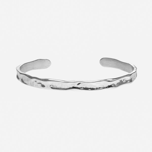 Gasper Hammered Cuff Silver