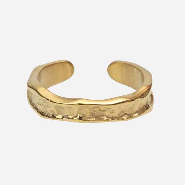 gasper Hammered Ring Silver