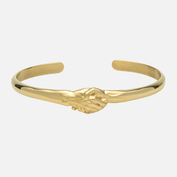 gasper Handshake Cuff Gold