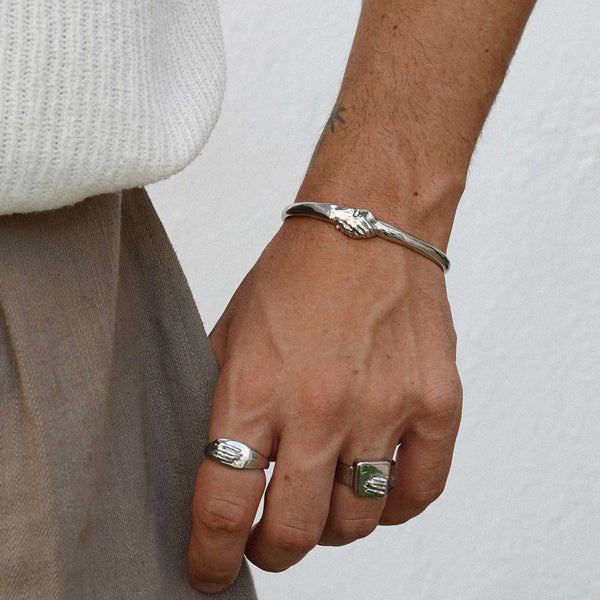 Gasper Handshake Cuff Silver