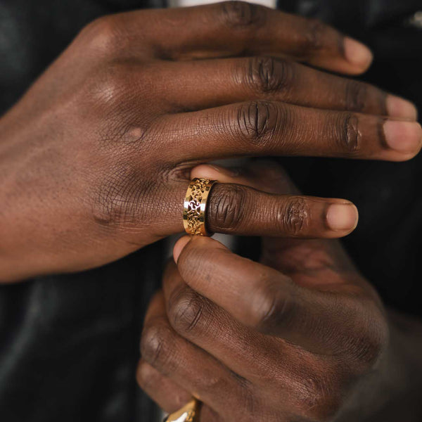 Gasper Heritage Band Ring Silver