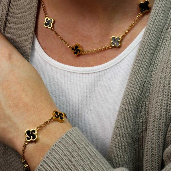 Gasper Heritage Bracelet - Onyx Gold