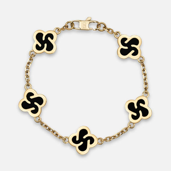 gasper Heritage Bracelet - Onyx Gold