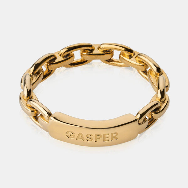 gasper Link Band Ring Gold