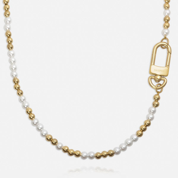 gasper Micro Bivale Necklace Gold