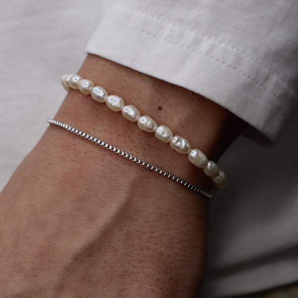 Gasper Micro Pearls + Box Stack Gold