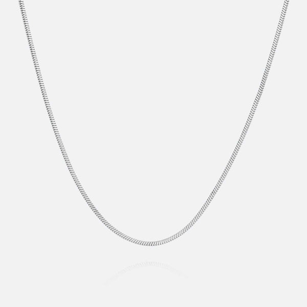 Gasper Micro Square Snake Silver