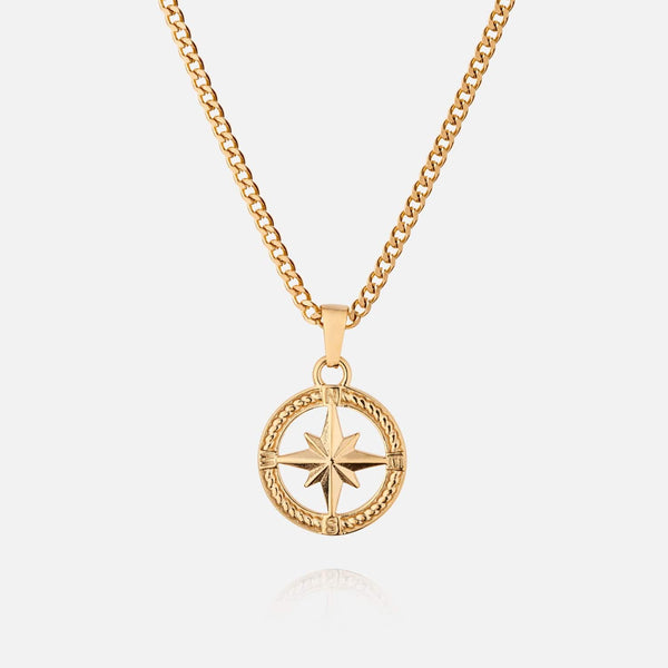 gasper North Star Pendant Gold