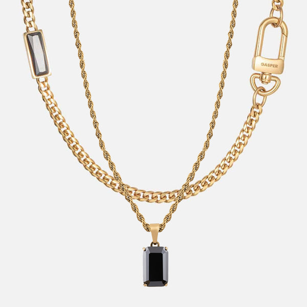 gasper Onyx Set Gold