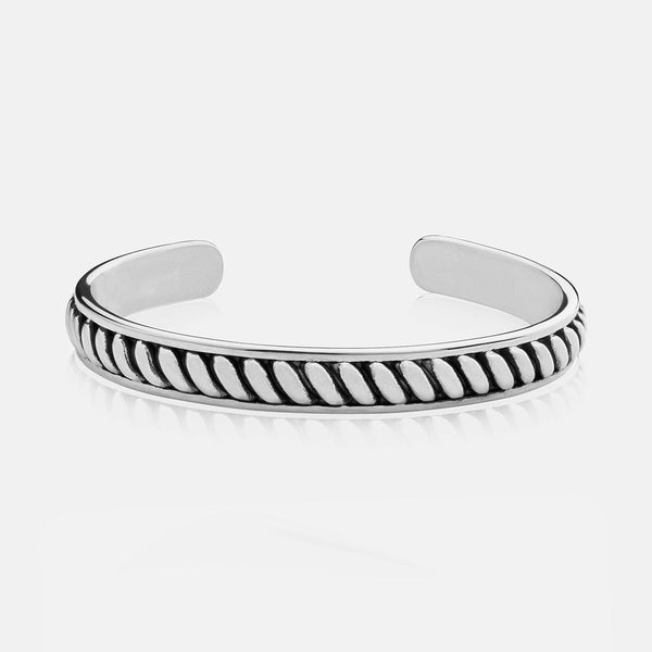 Gasper Rope Cuff Silver