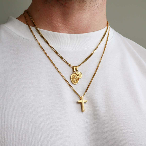 Gasper St. Christopher Set Gold