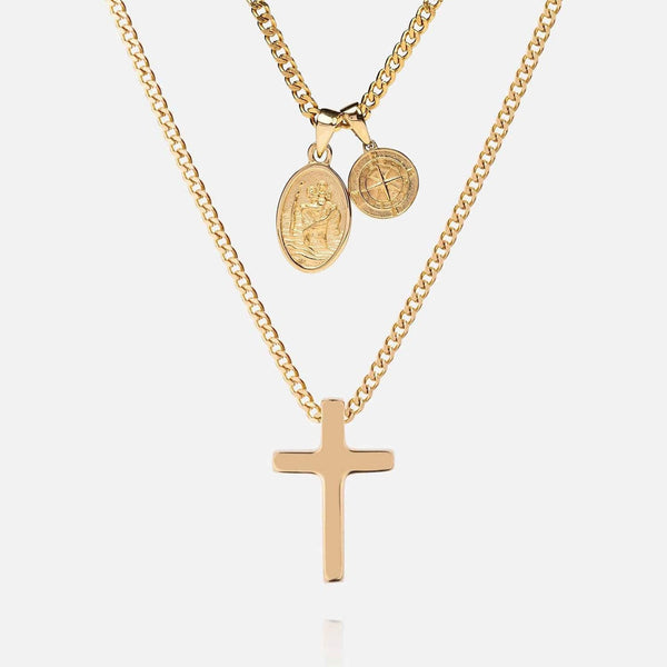 gasper St. Christopher Set Gold