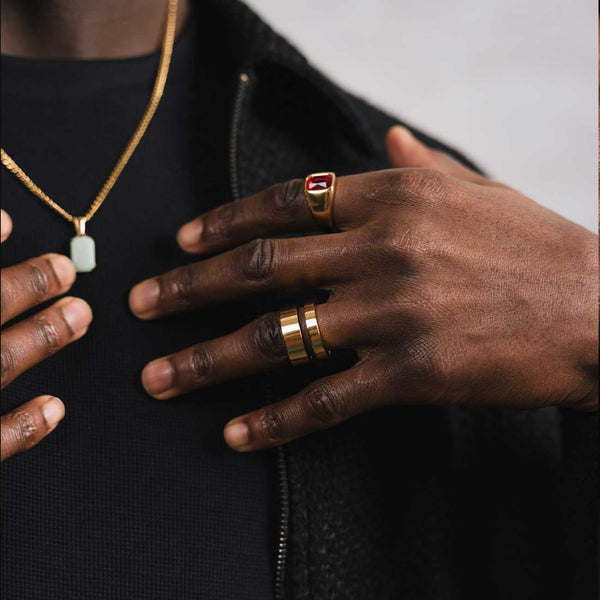 Gasper Twin Band Silver