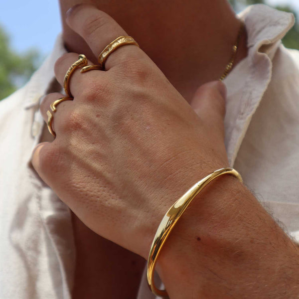 Gasper Waterdrop Cuff Gold