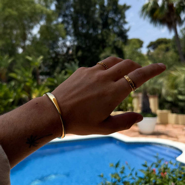 Gasper Waterdrop Cuff Silver