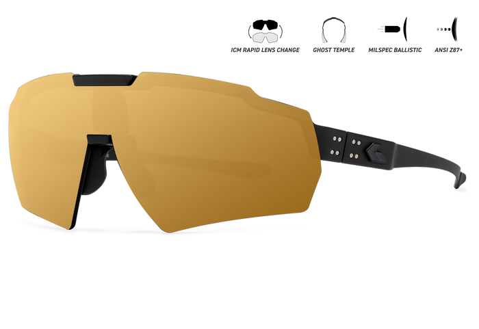 Gatorz Blastshield ANSI Z87.1+ MILSPEC Ballistic Smoke W/Anti-Fog